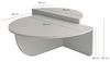 Dmora Couchtisch Canopus 90 x 60 x 35h cm Braun Fantasieform Bild 2