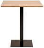 LebensWohnArt Esstisch Moderner Esstisch CAFE 70cm natur Eichelook Metallgestell Bistro Bild 4