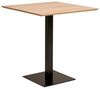 LebensWohnArt Esstisch Moderner Esstisch CAFE 70cm natur Eichelook Metallgestell Bistro Bild 2