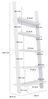 Leiterregal 852 Standregal 85x29x189cm weiß Bild 3