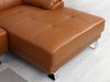 Vente-unique - EXCELSIORA Sofa Leder Braun - B 165 cm x H 74 cm x L 265 cm Bild 4