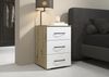 rauch Aditio Box, Nachttisch, 3 Schubladen, mit Softclose-Funktion, Farbe Weiß/Eiche Artisan, BxHxT 40x61x42cm Bild 2