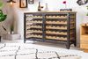riess-ambiente Weinschrank BODEGA 130cm natur / schwarz (Einzelartikel, 1-St) Wohnzimmer · Massivholz · Metall · für 55 Flaschen · Industrial Bild 5