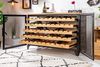 riess-ambiente Weinschrank BODEGA 130cm natur / schwarz (Einzelartikel, 1-St) Wohnzimmer · Massivholz · Metall · für 55 Flaschen · Industrial Bild 2
