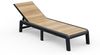 Keter Avon Sonnenliege für Garten oder Pool mit 4-Fach Verstellbarer Rückenlehne, klappbare Gartenliege, Holzoptik, 191.5 x 58 x 4.5 cm, pflegeleicht, wetterfest und UV-beständig Bild 3