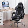 GTPLAYER Gaming-Stuhl Bürostuhl mit Massagefunktion, Fußstütze, Kopfstütze (Packung), Ergonomischer Gamer Stuhl Maximale Belastung 150 kg, 360° drehbar Bild 2