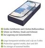 WENKO Unterbettkommode Unterbett-Aufbewahrungstasche Kommode Aufbewahrung (2 St), mit Sichtfenster Blau 105 x 15 x 45 cm Bild 5