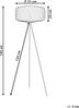 Stehlampe JAVARI Bambusholz Schwarz Bild 3