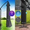 KESSER® 'Holly' Ampelschirm ohne LED Solar, inkl. Ständer, Abdeckung & Windsicherung mit Kurbel, Aluminium anthrazit, Ø 350 cm Bild 5
