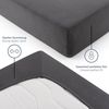 Blumtal® Spannbettlaken 200x220 cm Basics Jersey - Bettbezug 200x220 cm aus 100% Baumwolle - Oeko-TEX zertifiziertes Spannbetttuch 200x220 cm - Matratzenbezug 200x220 cm - Leintuch 200x220 cm - Anthrazit Bild 4