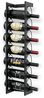 DanDiBo Weinregal Metall Wand 75 cm Schwarz Flaschenregal Kantate Flaschenhalter Wandmontage Modern Wandhalter Wandregal für 7 Flaschen Bild 5