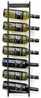 DanDiBo Weinregal Metall Wand 75 cm Schwarz Flaschenregal Kantate Flaschenhalter Wandmontage Modern Wandhalter Wandregal für 7 Flaschen Bild 4