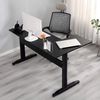 Dmora Dmor Schreibtisch Rute 80 x 140 x 75 cm Schwarz Eckig, Platte Schwarz Bild 5