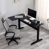 Dmora Dmor Schreibtisch Rute 80 x 140 x 75 cm Schwarz Eckig, Platte Schwarz Bild 4