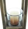 Laterne "Shabby-Chic" aus recyceltem Holz, 43 cm hoch, mit Windlicht Glas, Holzlaterne, Outdoor Gartenlaterne, Hängelaterne Bild 3