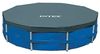 Intex Round Pool Cover - Poolabdeckplane - Für Metal und Prism Frame Pool 58108 Blau 305 cm Bild 3