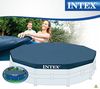 Intex Round Pool Cover - Poolabdeckplane - Für Metal und Prism Frame Pool 58108 Blau 305 cm Bild 4