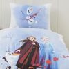 MTOnlinehandel Babybettwäsche Frozen Die Eiskönigin 100x135 + 40x60 cm, 100 % Baumwolle, Flanell / Biber, 2 teilig, süße Disney Anna, Elsa & Olaf Bettwäsche für Mädchen Bild 3