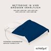 Schlafgut Knitted Jersey Bettwäsche | Bettbezug einzeln 135x200 -140x200 cm | blue-deep Bild 4