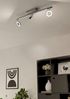 Eglo 96181 Spotleuchte CARDILLIO 2 Alu, Stahl chrom, Kunststoff satiniert LED 3X3,2W;2X3,3W 3000K L:69cm B:8. 5cm Bild 3