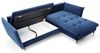 Designer Sofa Louise mit Schlaf- und Klappfunktion Blau links Bild 3