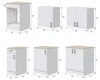 Dmora - Komplette Küche Sile, Moderne Küchenkomposition, Modular Set für Küche, Funktionelle Küchenlösung, Weiß und Eiche Bild 3