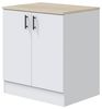 Dmora - Komplette Küche Sile, Moderne Küchenkomposition, Modular Set für Küche, Funktionelle Küchenlösung, Weiß und Eiche Bild 4