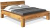 Möbel-Eins CURBY Balkenbett mit Kopfteil, 4-Fuß, Material Massivholz natur 140x220 cm Bild 2