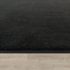 Paco Home Waschbarer Teppich Wohnzimmer Schlafzimmer Kurzflor rutschfest Flauschig Weich Moderne Einfarbige Muster, Grösse:100x200 cm, Farbe:Schwarz Bild 3