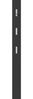 Germania Garderobenpaneel 3348-547, mit DREI ausklappbaren Kleiderhaken aus Metall, in Anthrazit, 15 x 170 x 3 cm (BxHxT) Bild 2