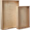 RAYHER 6208400 - Holz-Tablett-Set, 2 Größen, 30x20 cm, 39x28 cm Bild 2