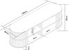 Fernsehtisch Jarvenpaa 140x40x50 cm Bambus [en. casa] Bild 4