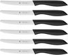 WMF Palma Besteck Set 12 Personen, Essbesteck 60 teilig Monobloc-Messer & Classic Line Frühstücksmesser Set 6-teilig 23 cm, Brötchenmesser Wellenschliff, Brotzeitmesser, schwarz Bild 3
