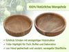 Amagohome Dekoschale Holzschale 2er Set ø15/17cm H4cm Dekoschale rund Mangoholz massiv Bild 2