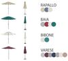Gartentisch Set mit Schirm SAPRI Metall 100x72x100 cm Dunkelbraun Bild 4