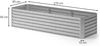 Hochbeet Silber 270 x 90 cm OK-Living Bild 3