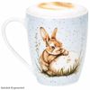 Ritzenhoff & Breker Becher Ritzenhoff Kaffeebecher Bunny blau 300 ml Porzellan Hase Ostergeschirr, Porzellan Bild 2