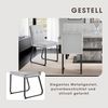 Homexperts 'TILDA' 2er Set Stuhl, Microfaser hellgrau, B 46 x H 86 x T 55 cm Bild 5
