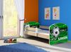 Kinderbett Jugendbett mit einer Schublade und Matratze Sonoma mit Rausfallschutz Lattenrost ACMA II 140x70 160x80 180x80 (14 Goal !!!, 140x70) Bild 4