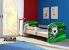 Kinderbett Jugendbett mit einer Schublade und Matratze Sonoma mit Rausfallschutz Lattenrost ACMA II 140x70 160x80 180x80 (14 Goal !!!, 140x70) Bild 2