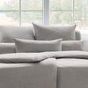 Estella Mako-Interlock-Jersey Bettwäsche Atelier Takoma 155x200 + 1 x Kissen 80 x 80 Uni grau Bild 4