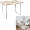 HOME DECO FACTORY - Hd7118 – Esstisch, weiß, für Esszimmer, Wohnzimmer Bild 4