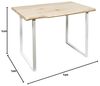HOME DECO FACTORY - Hd7118 – Esstisch, weiß, für Esszimmer, Wohnzimmer Bild 3