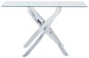 Vente-unique - COSIMA Konsole Glas TransparentSilberfarben - B 44,5 cm x H 75 cm x L 120 cm Bild 3