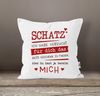 MoonWorks Dekokissen Kissenbezug Schatz ich habe versucht für dich das beste Geschenk zu finden Geschenkidee Valentinstag Liebe Moonworks® Bild 2