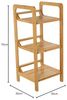 DRW Badezimmerregal mit 3 Ablagen aus Holz, Natur, 30 x 30 x 70 cm Bild 2