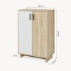 Beistellschrank Kenta 90x60x35 cm Sonoma-Eicheoptik/Weiß [en. casa] Bild 2