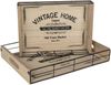Out of the Blue Holz-Metall-Tablett, Vintage Home, 2er Set Bild 3