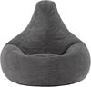 Icon Sitzsack „Dalton“, Anthrazitgrau, Cord, Groß, Sitzsäcke für das Wohnzimmer, Schlafzimmer, Sitzsack-Sessel für Erwachsene Bild 5