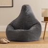 Icon Sitzsack „Dalton“, Anthrazitgrau, Cord, Groß, Sitzsäcke für das Wohnzimmer, Schlafzimmer, Sitzsack-Sessel für Erwachsene Bild 4